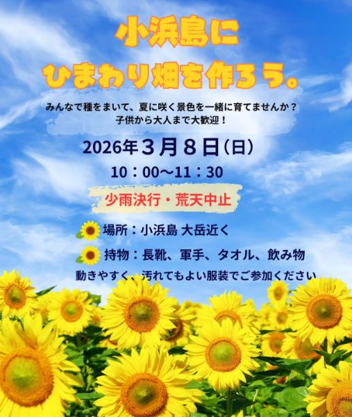みんなでひまわり畑を育てよう