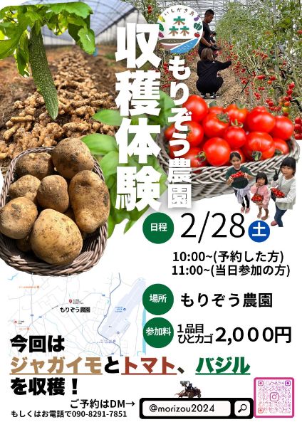 もりぞう農園 収穫体験